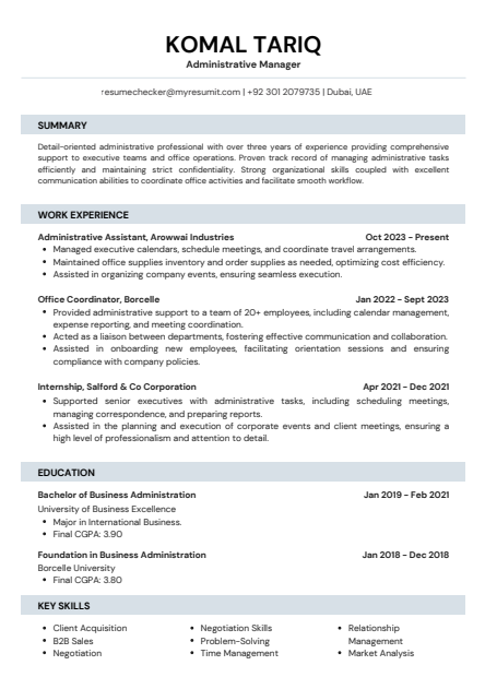Template 7 resume template preview