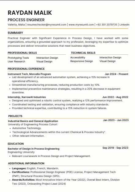 Template 8 resume template preview